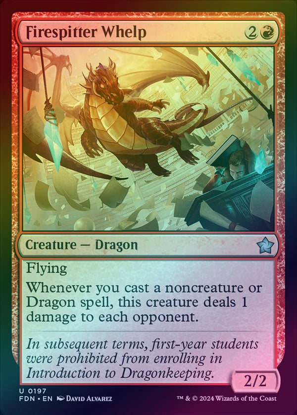 Firespitter Whelp (Foil) (FDN)