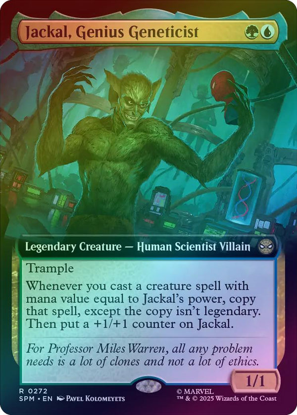 Jackal, Genius Geneticist - Extended Art (Foil) (SPM)