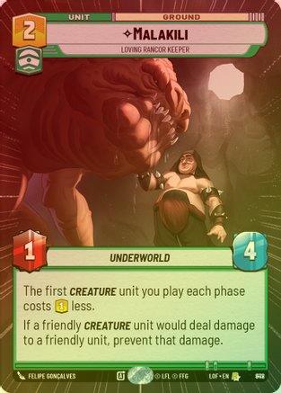 Malakili - Loving Rancor Keeper (Hyperspace) - 848 - Rare (Foil)