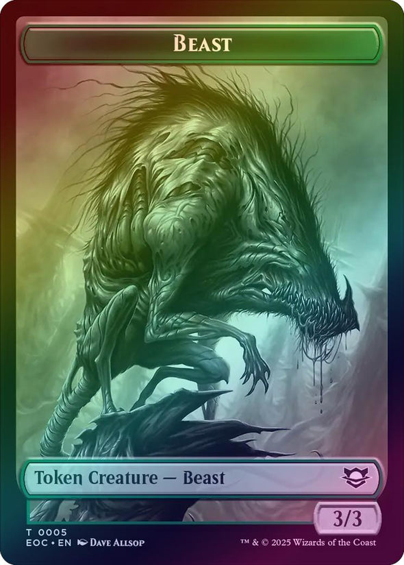 Clue // Beast Token (Foil) (TEOC)