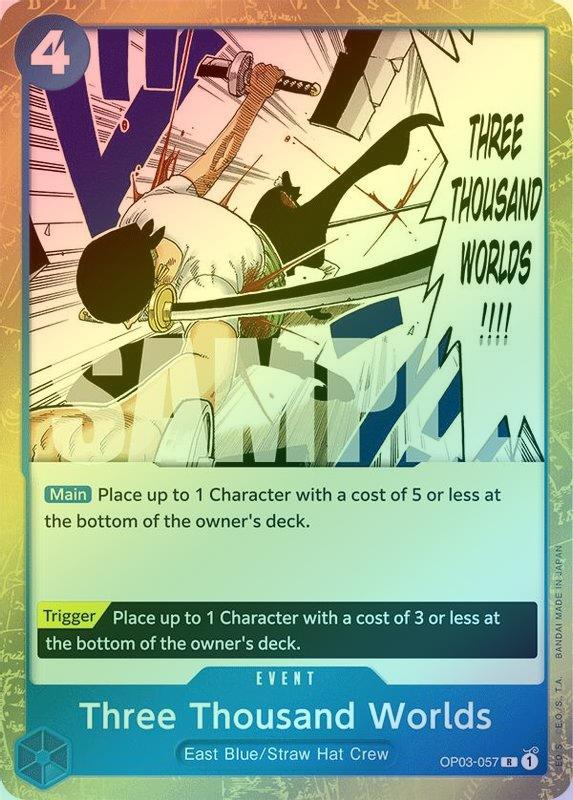 Three Thousand Worlds (Jolly Roger Foil) - OP03-057 - Rare