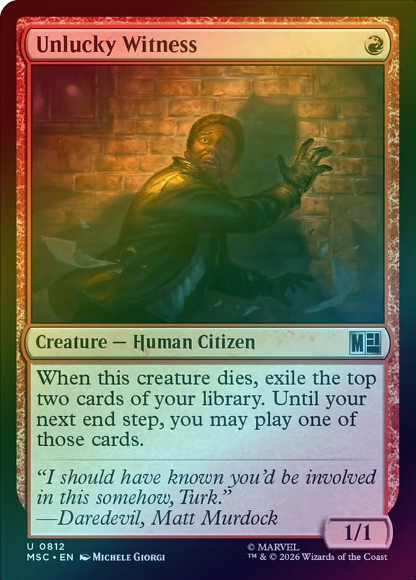 Unlucky Witness (Foil) (MSC)