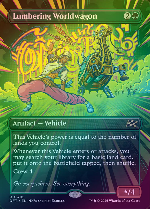 Lumbering Worldwagon - Borderless Revved Up (Foil) (DFT)