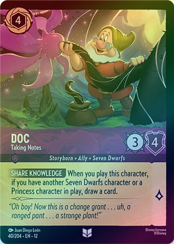 Doc (Taking Notes) - 40/204 - Uncommon (Foil)