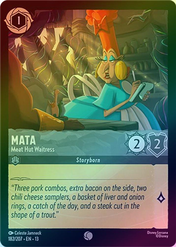 Mata (Meat Hut Waitress) - 182/207 - Common (Foil)