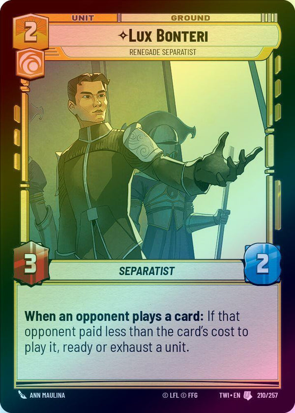 Lux Bonteri - Renegade Separatist - 210/257 - Uncommon (Foil)