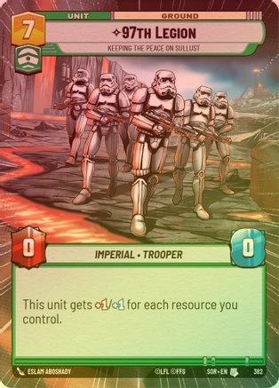 97th Legion - Keeping the Peace on Sullust (Hyperspace) - 382 - Uncommon (Foil)