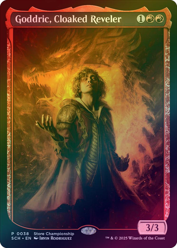 Goddric, Cloaked Reveler - Store Championship Promo (Foil) (SCH)