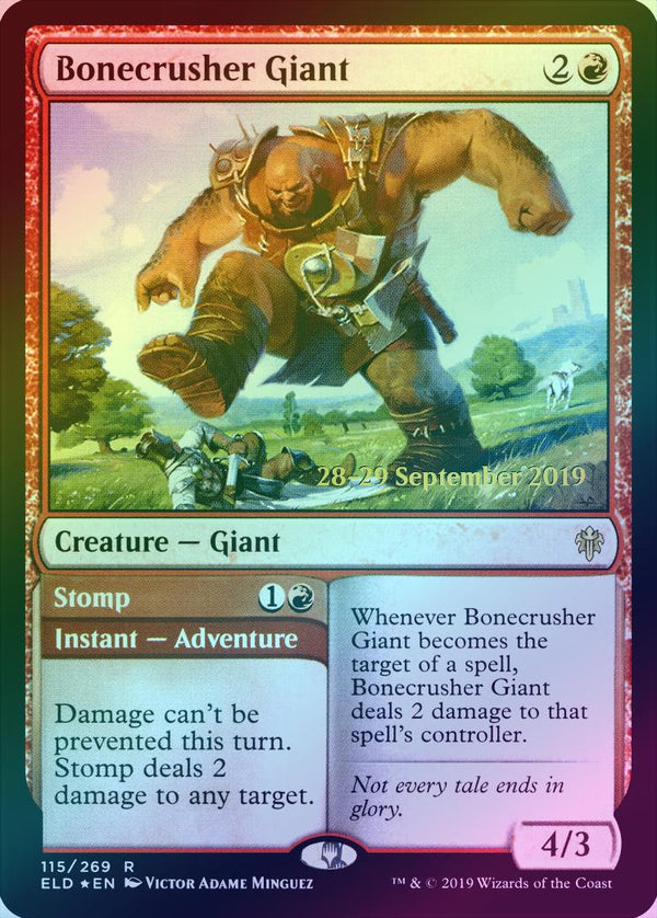 Bonecrusher Giant // Stomp - Prerelease Promo (Foil) (PELD)