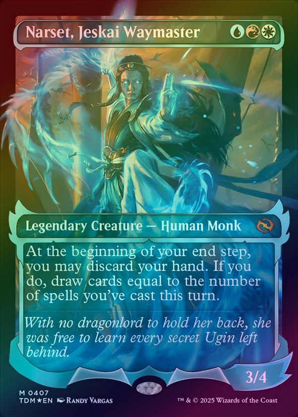 Narset, Jeskai Waymaster - Ghostfire Showcase - English Language (Foil) (TDM)