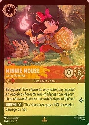 Minnie Mouse (Daring Defender) - 6/204 - Rare (Foil)