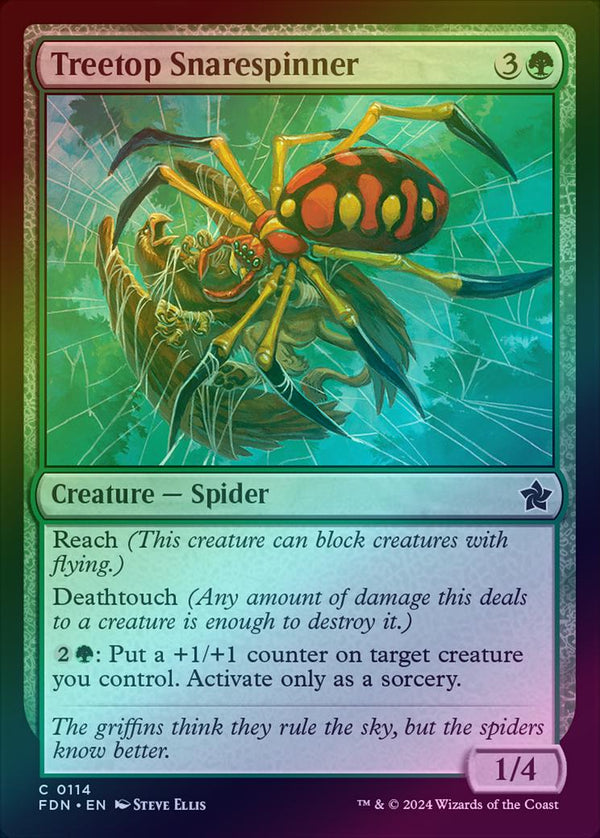 Treetop Snarespinner (Foil) (FDN)