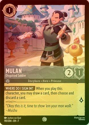 Mulan (Disguised Soldier) - 193/204 - Common (Foil)