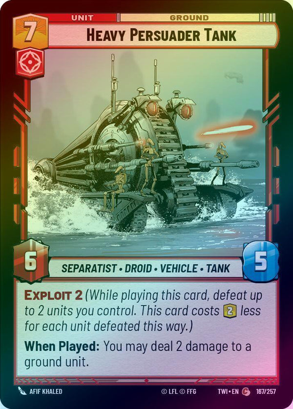 Heavy Persuader Tank - 167/257 - Common (Foil)