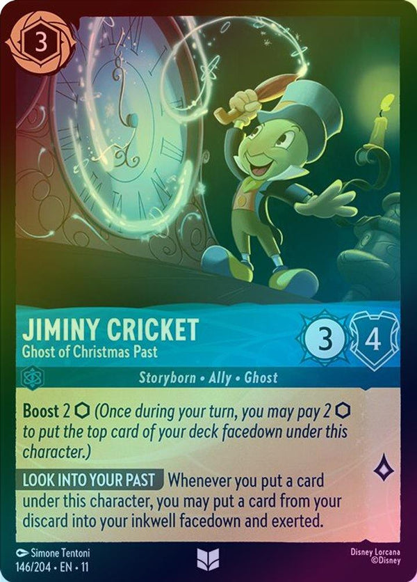 Jiminy Cricket (Ghost of Christmas Past) - 146/204 - Uncommon (Foil)