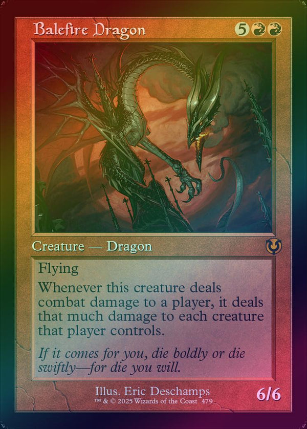 Balefire Dragon - Retro Frame (Foil) (INR)