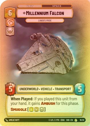 Millennium Falcon - Lando's Pride - Weekly Play Promo - 16/20 - Rare (Foil)