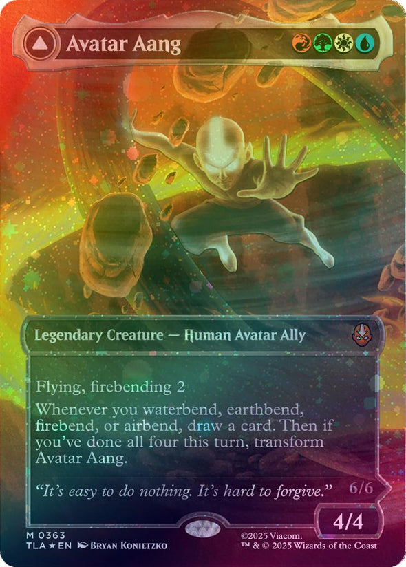 Avatar Aang // Aang, Master of Elements - Headliner (Raised Foil) (TLA)