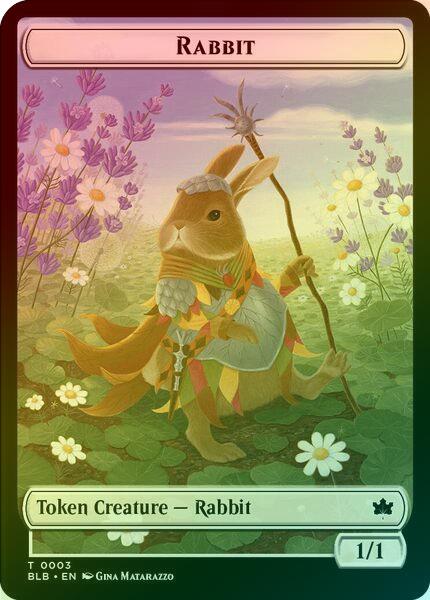 Rabbit // Splash Lasher Token (Foil) (TBLB)