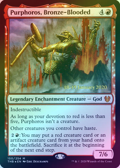 Purphoros, Bronze-Blooded - Prerelease Promo (Foil) (PTHB)