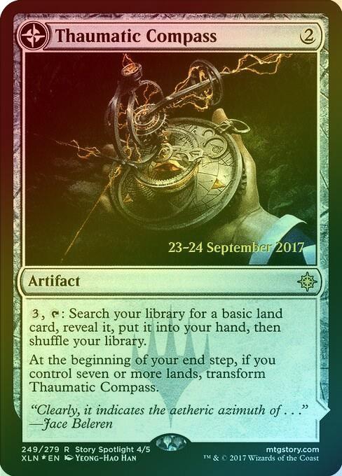 Thaumatic Compass // Spires of Orazca - Prerelease Promo (Foil) (PXLN)