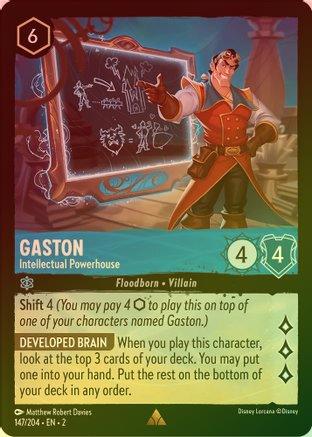 Gaston (Intellectual Powerhouse) - 147/204 - Rare (Foil)