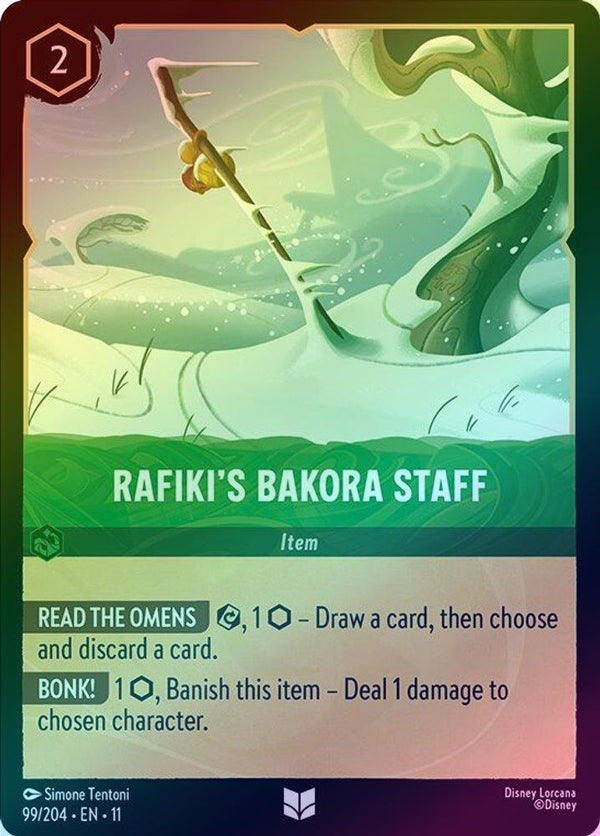Rafiki's Bakora Staff - 99/204 - Uncommon (Foil)