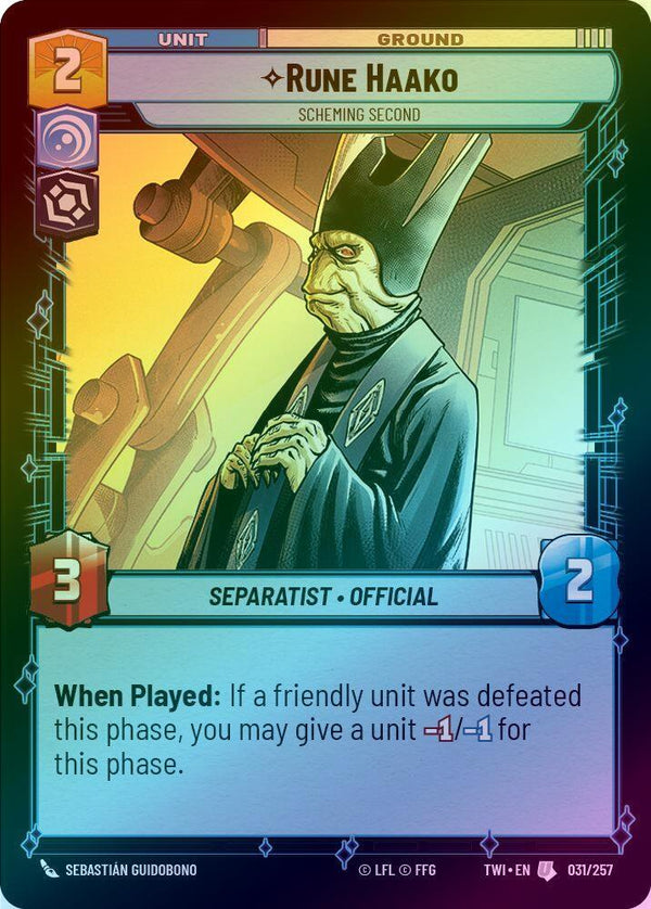 Rune Haako - Scheming Second - 031/257 - Uncommon (Foil)