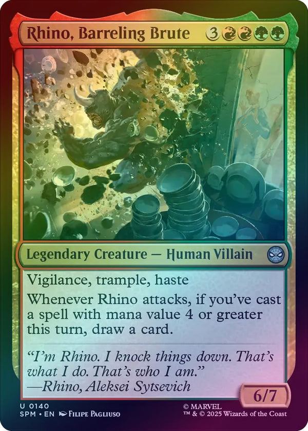 Rhino, Barreling Brute (Foil) (SPM)