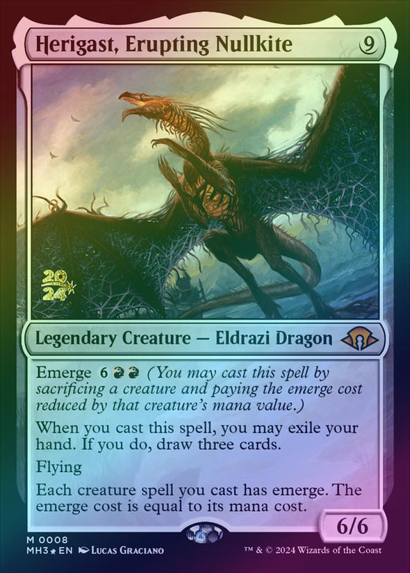 Herigast, Erupting Nullkite - Prerelease Promo (Foil) (PMH3)