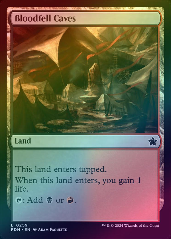 Bloodfell Caves (Foil) (FDN)