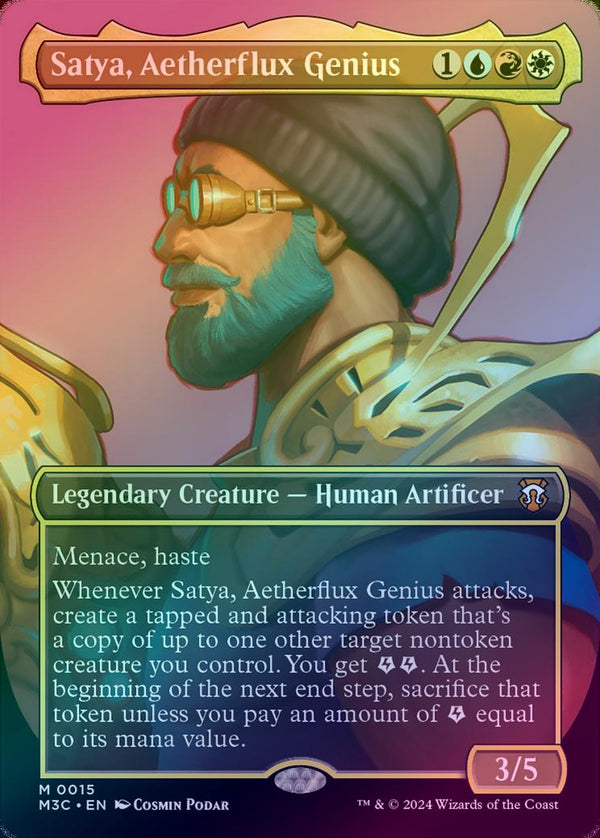 Satya, Aetherflux Genius - Borderless (Foil) (M3C)