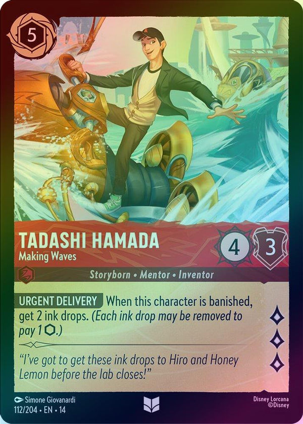 Tadashi Hamada (Making Waves) - 112/204 - Uncommon (Foil)