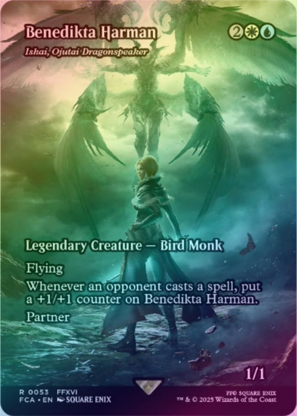 Benedikta Harman // Ishai, Ojutai Dragonspeaker - Borderless (Foil) (FCA)