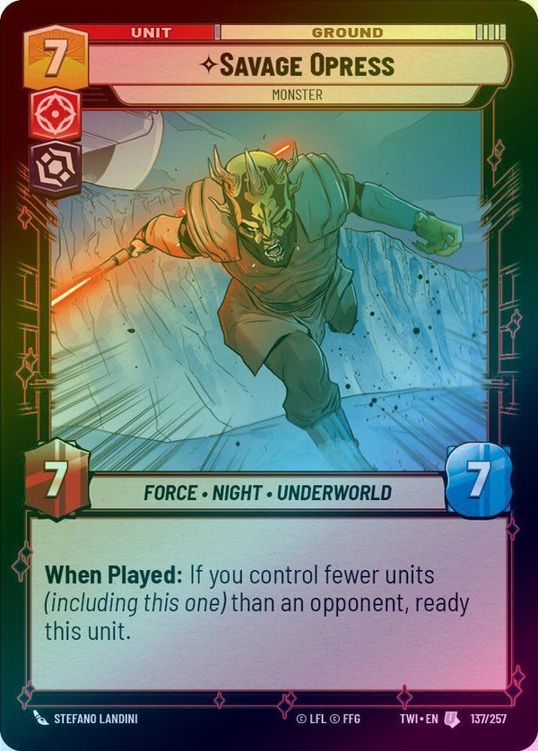 Savage Opress - Monster - 137/257 - Uncommon (Foil)