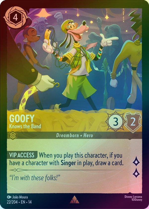 Goofy (Knows the Band) - 22/204 - Rare (Foil)