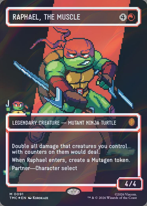 Raphael, the Muscle - Pixel Art (Surge Foil) (TMC)