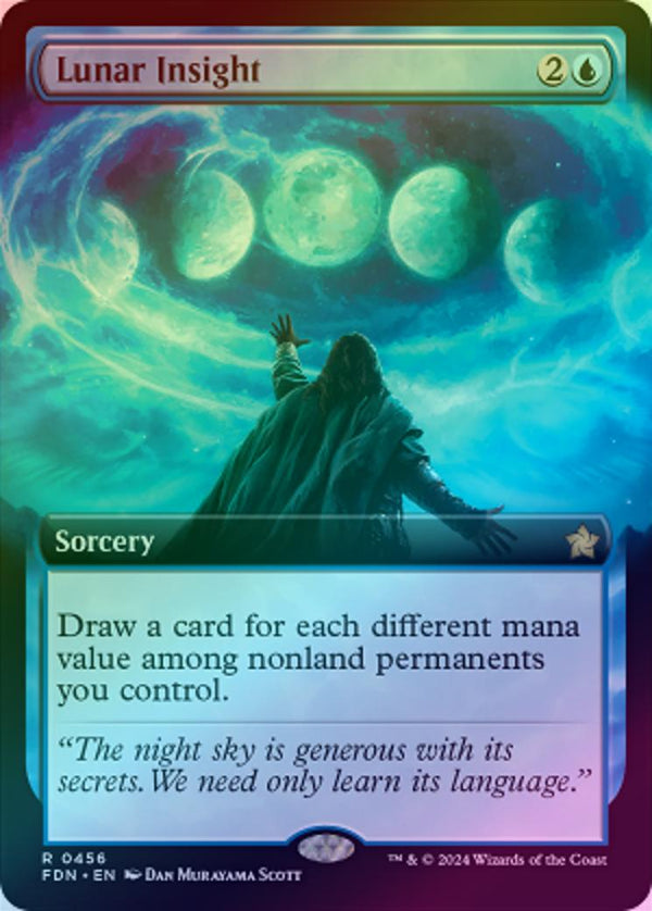 Lunar Insight - Extended Art (Foil) (FDN)