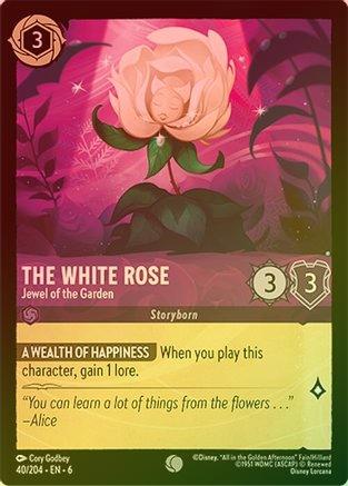 The White Rose (Jewel of the Garden) - 40/204 - Common (Foil)