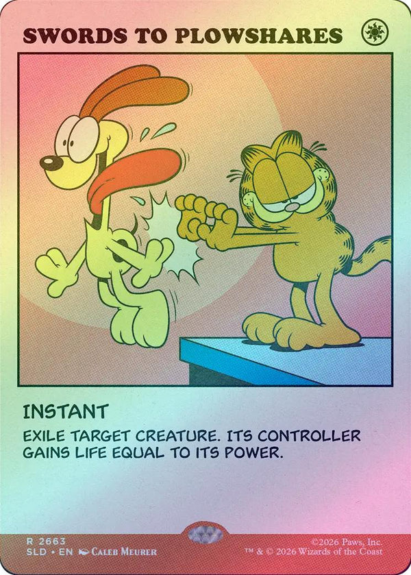 Swords to Plowshares - Garfield: As Intended (Foil) (SLD)