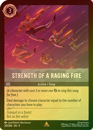 Strength of a Raging Fire (Fabled Reprint) - 201/204 - Rare (Foil)
