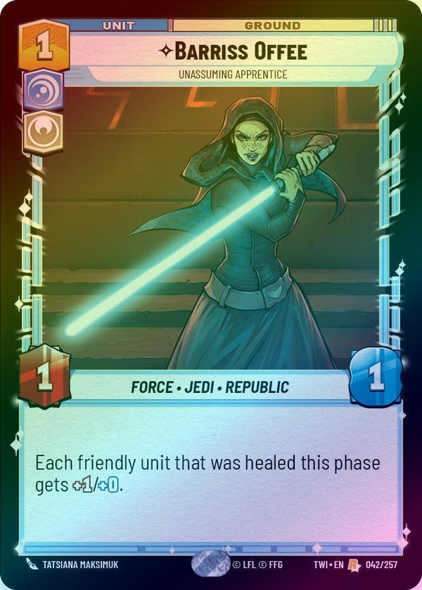 Barriss Offee - Unassuming Apprentice - 042/257 - Rare (Foil)