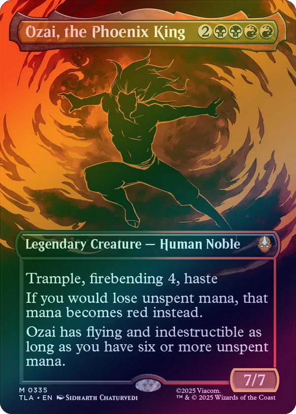 Ozai, the Phoenix King - Borderless Battle Pose (Foil) (TLA)