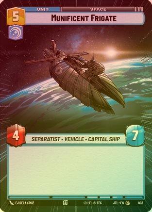 Munificent Frigate (Hyperspace) - 803 - Common (Foil)