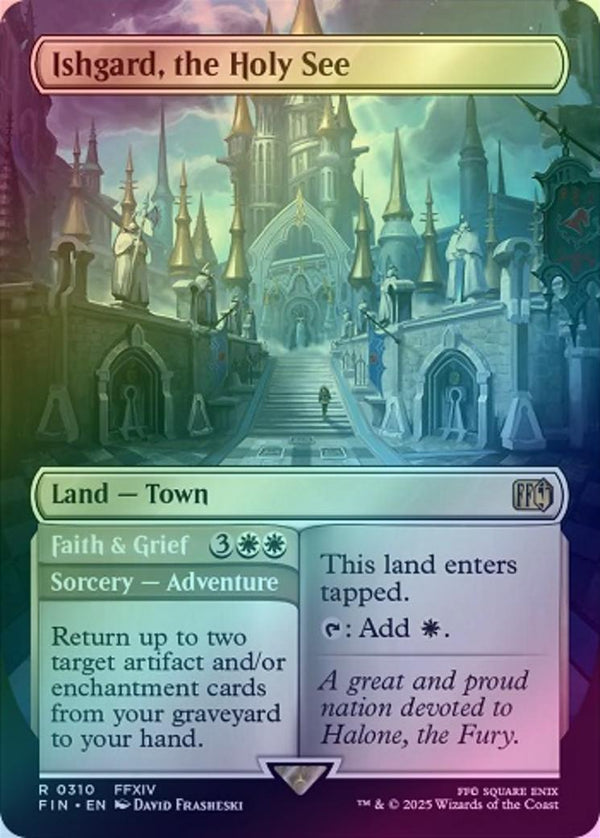 Ishgard, the Holy See // Faith & Grief - Borderless (Foil) (FIN)