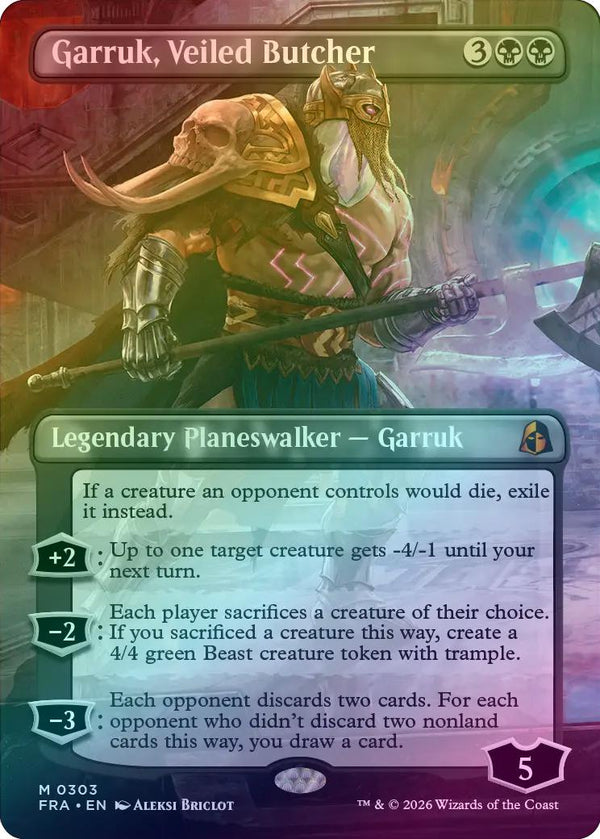 Garruk, Veiled Butcher - Borderless Echo (Foil) (FRA)