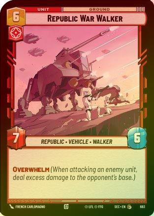 Republic War Walker (Foil) - 683 - Common (Foil)