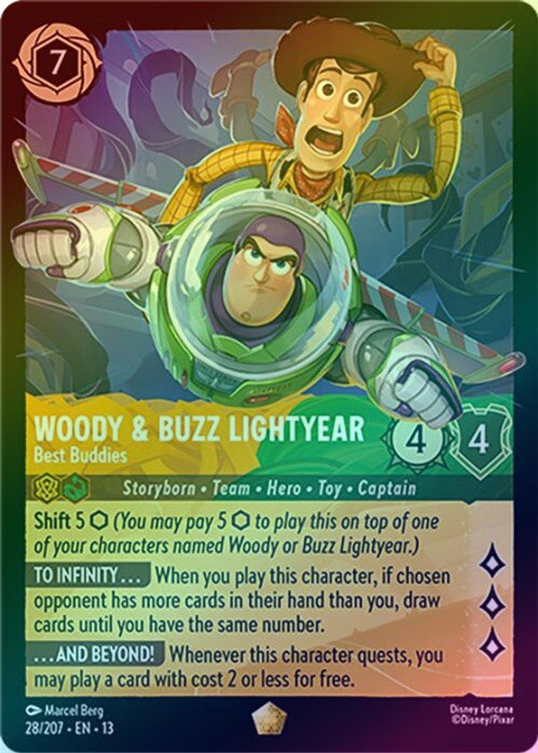 Woody & Buzz Lightyear (Best Buddies) - 28/207 - Legendary (Foil)