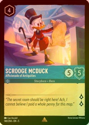 Scrooge McDuck (Afficionado of Antiquities) - 140/204 - Rare (Foil)