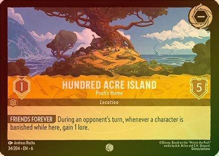 Hundred Acre Island (Pooh's Home) - 34/204 - Common (Foil)